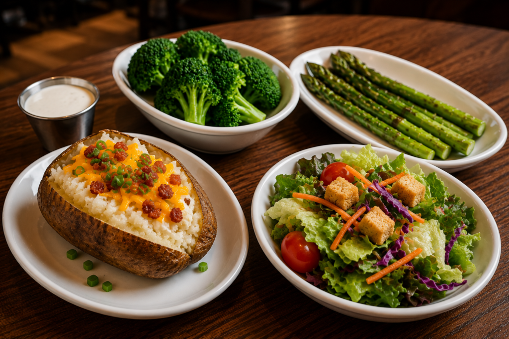 Customer ordering a gluten-sensitive meal at LongHorn Steakhouse