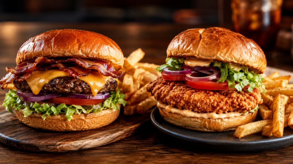  Burgers and sandwiches on the LongHorn menu

