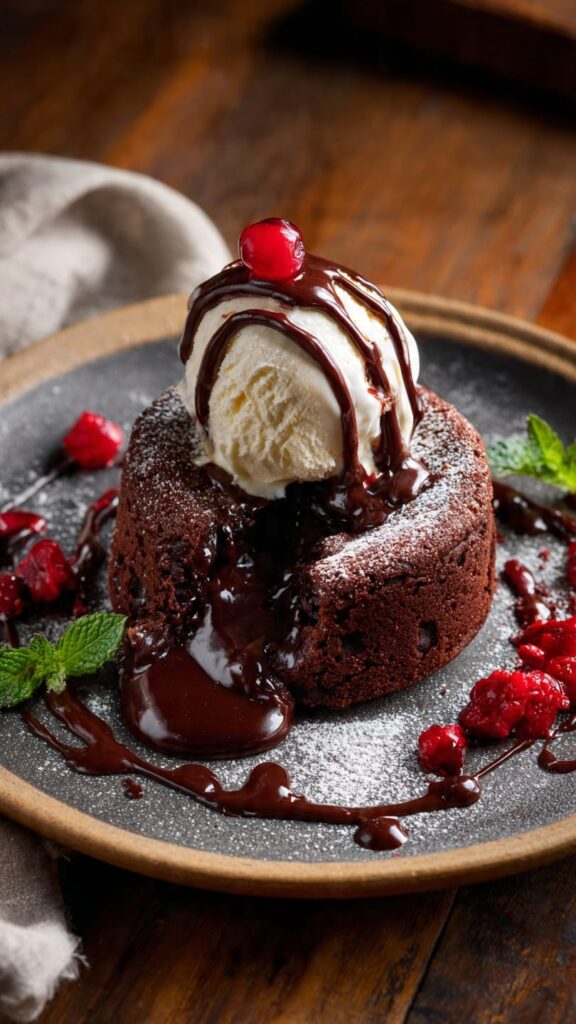 Chocolate volcano