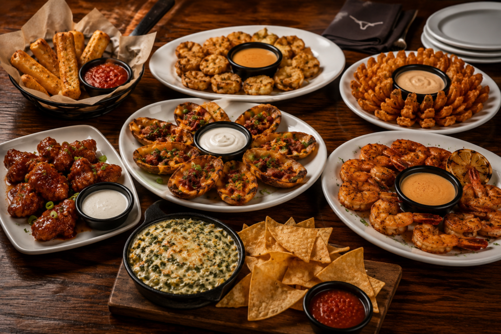 LongHorn appetizers menu popular choices