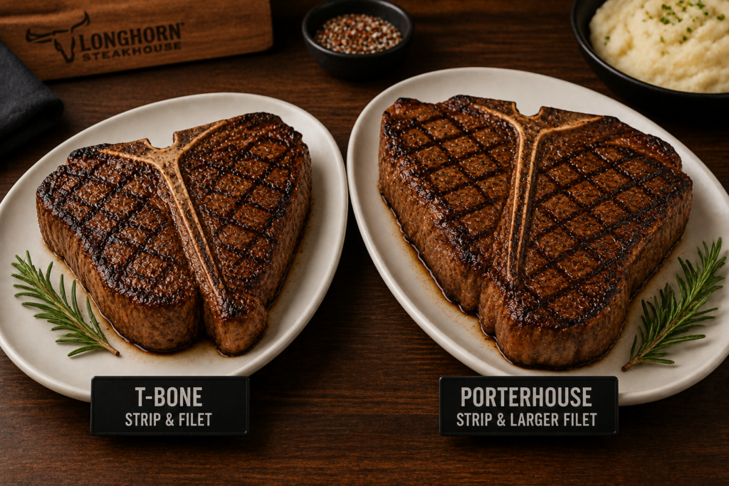 LongHorn T-Bone and Porterhouse steaks