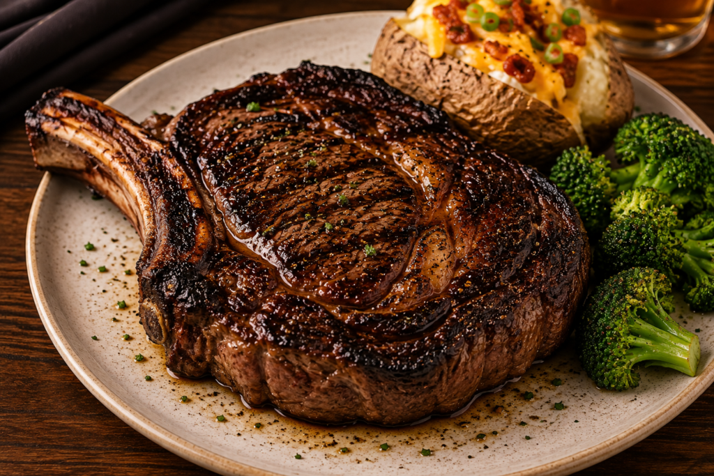 LongHorn Outlaw Ribeye steak
