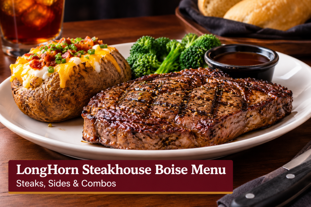LongHorn Steakhouse Boise menu steak and sides